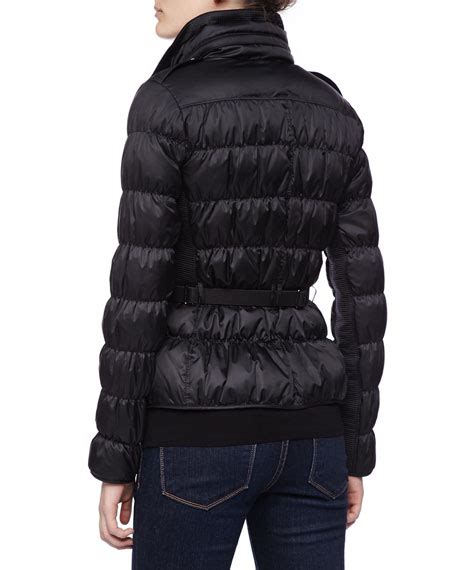 burberry london belted puffer coat with hidden hood|net a porter Burberry jacket.